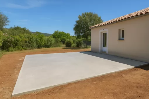 Dalle béton à Pierrevert